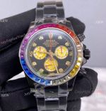 Swiss Replica Rolex Watches Daytona 116598 RBOW Black Steel 40mm_th.jpg